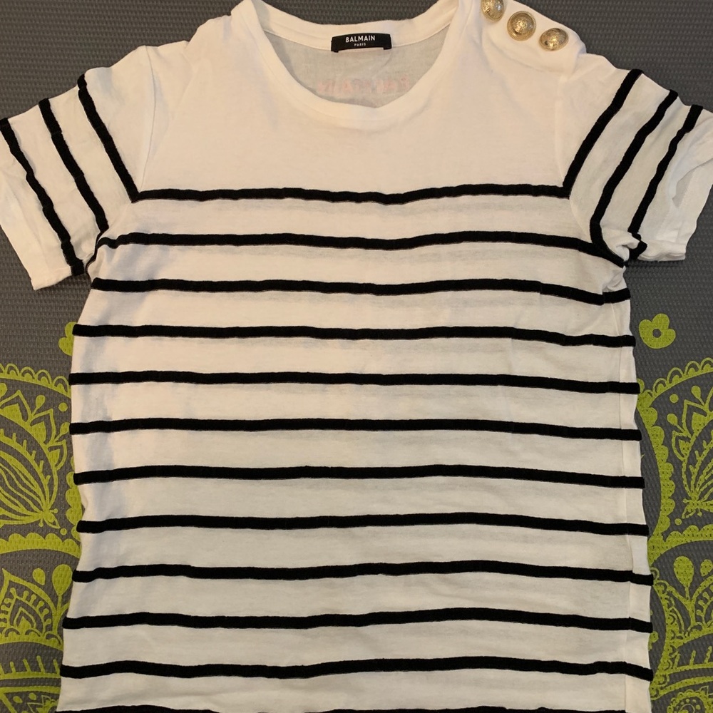 Balmain Stripped T-shirt